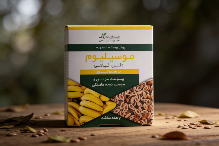 پودر موسیلیوم ایران داروک برای رفع یبوست